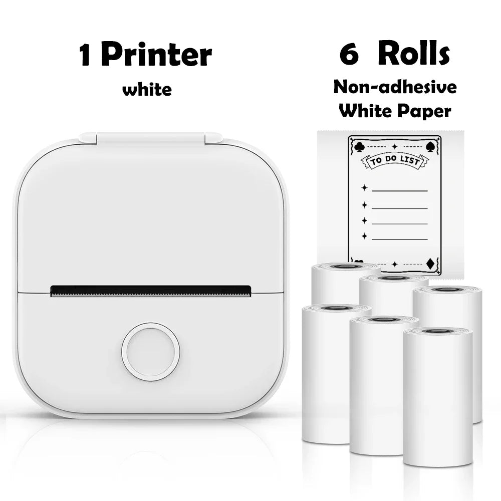 T02 Mini Wireless Pocket Printer β Inkless Sticker & Label Printer