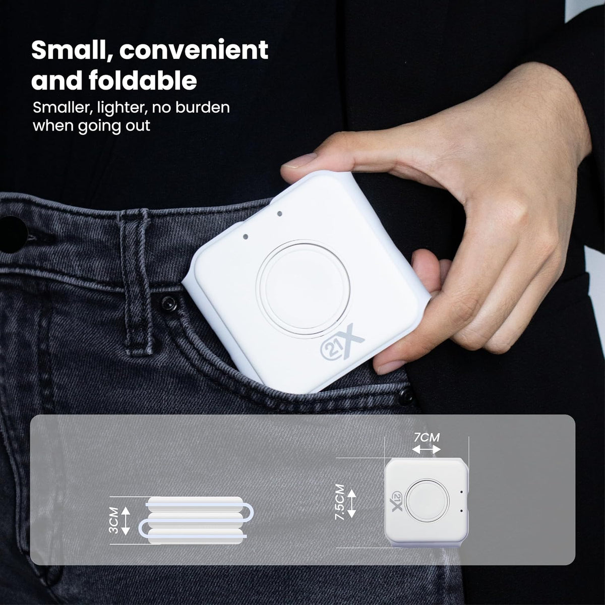 3-in-1 Foldable Magnetic Wireless Fast Charger – Travel Charging Pad for iPhone 12-16 Series, Samsung Galaxy Series, Huawei, Apple Watch, AirPods, and Other Qi-Compatible Devices