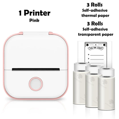 T02 Mini Wireless Pocket Printer – Inkless Sticker & Label Printer