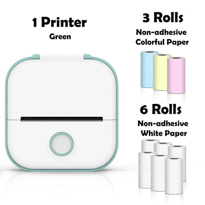 T02 Mini Wireless Pocket Printer – Inkless Sticker & Label Printer