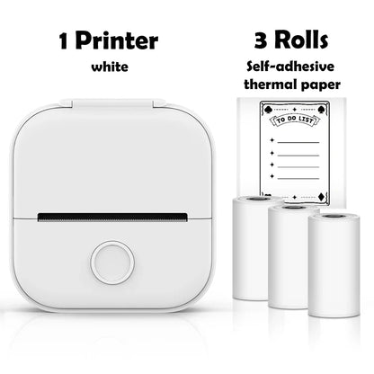 T02 Mini Wireless Pocket Printer – Inkless Sticker & Label Printer