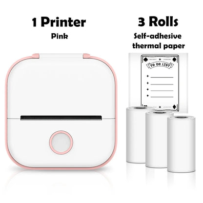 T02 Mini Wireless Pocket Printer – Inkless Sticker & Label Printer