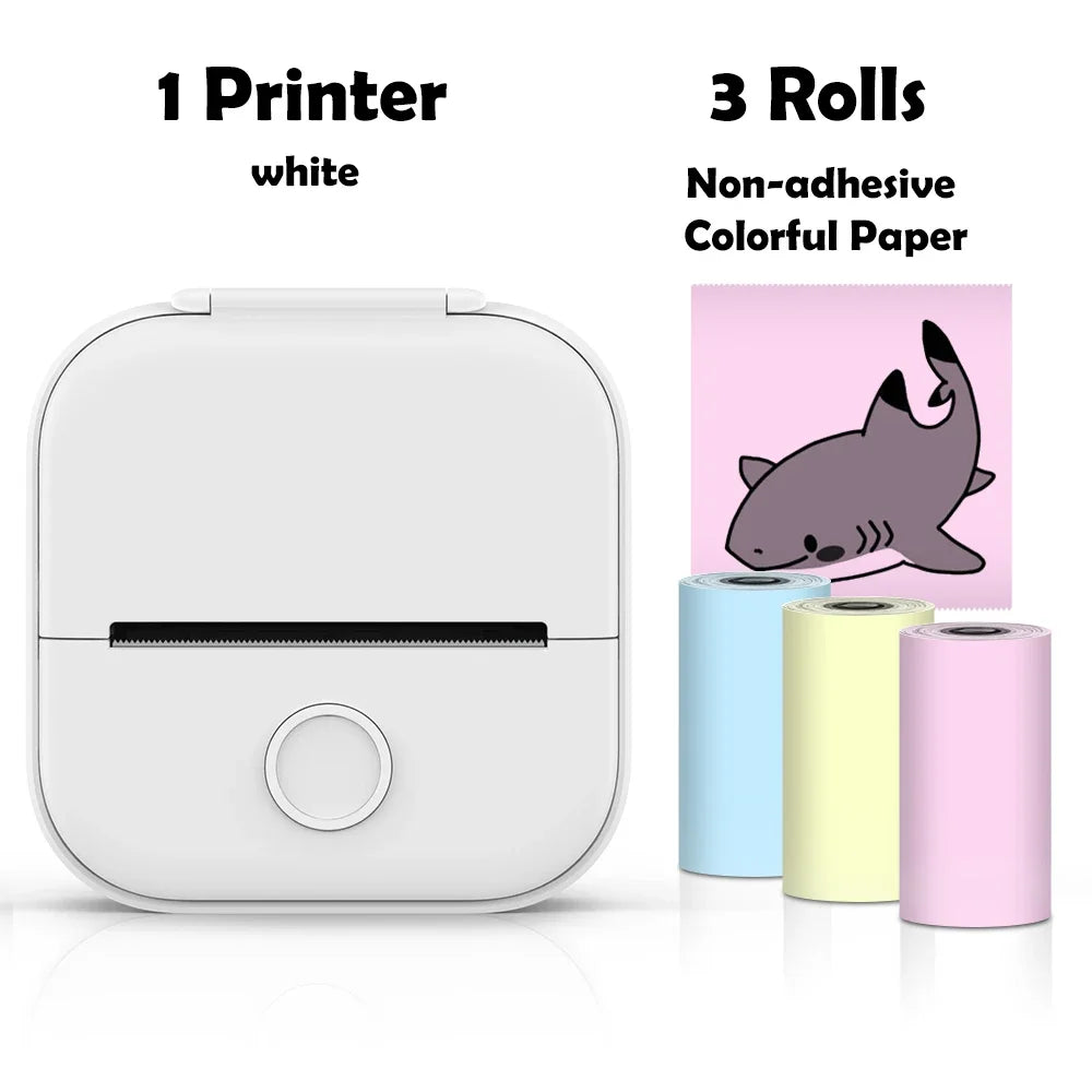 T02 Mini Wireless Pocket Printer – Inkless Sticker & Label Printer