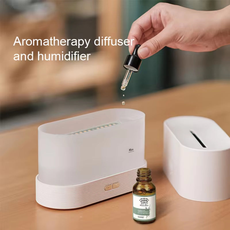 "FlameGlow" Aroma Diffuser & LED Lamp