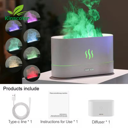"FlameGlow" Aroma Diffuser & LED Lamp
