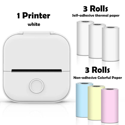 T02 Mini Wireless Pocket Printer – Inkless Sticker & Label Printer