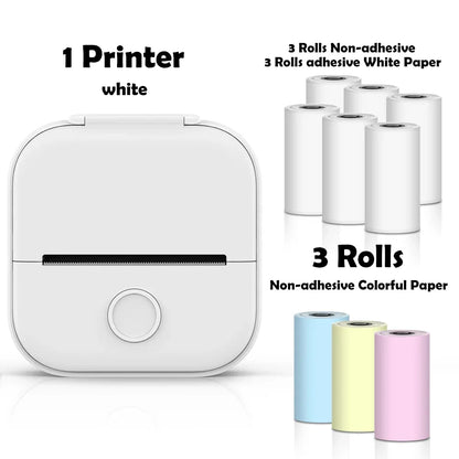 T02 Mini Wireless Pocket Printer – Inkless Sticker & Label Printer