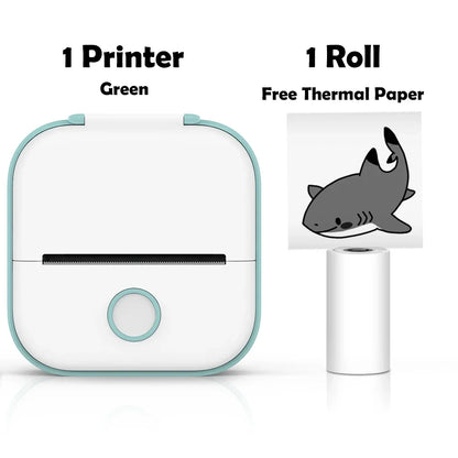 T02 Mini Wireless Pocket Printer – Inkless Sticker & Label Printer
