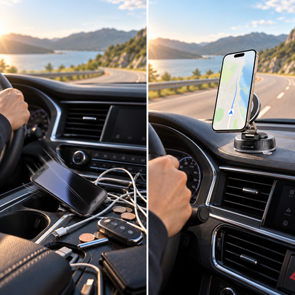 360° Magnetic Car Phone Holder – MagSafe Compatible