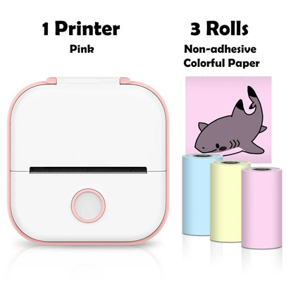 T02 Mini Wireless Pocket Printer – Inkless Sticker & Label Printer