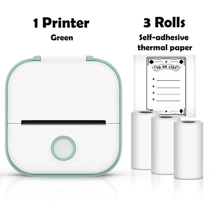 T02 Mini Wireless Pocket Printer – Inkless Sticker & Label Printer