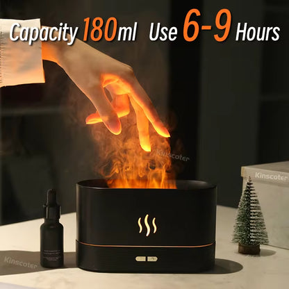 "FlameGlow" Aroma Diffuser & LED Lamp
