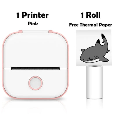 T02 Mini Wireless Pocket Printer – Inkless Sticker & Label Printer