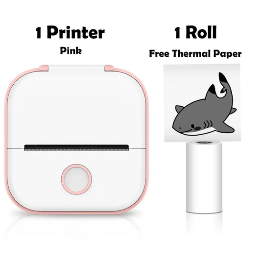 T02 Mini Wireless Pocket Printer – Inkless Sticker & Label Printer