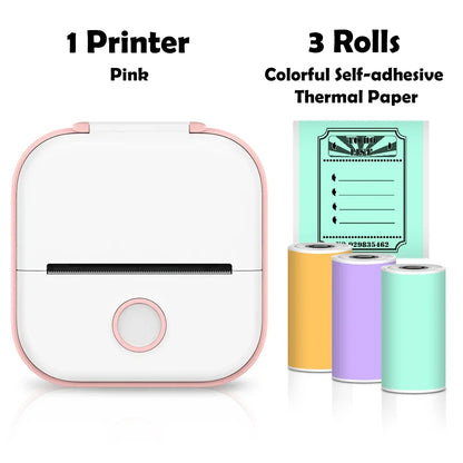T02 Mini Wireless Pocket Printer – Inkless Sticker & Label Printer